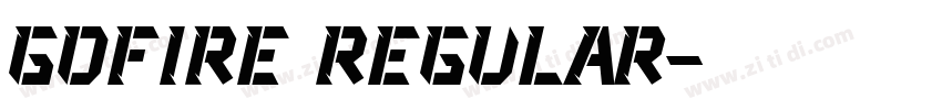 GOFIRE Regular字体转换
